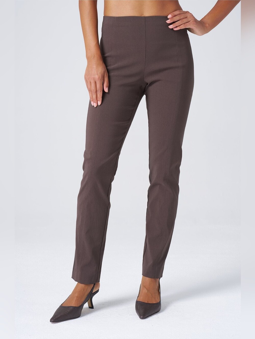 NWT Franne Golde All-Season Tapered Pant Size XL Tall in Bark